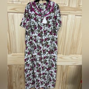 Brand new size large cotton dress with sleeves